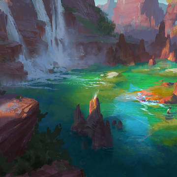 rainbow sea
