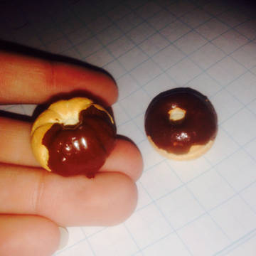 粘土でドーナツ♪