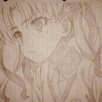 白井黒子模写ってみました