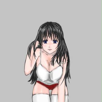 『髪の質感に拘ったエロい何かを描こう』がお題だった