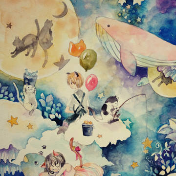 猫と星とピンクジラ