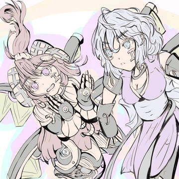 サイボーグ娘×２