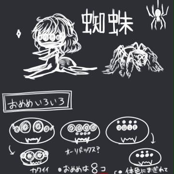蜘蛛の描き方