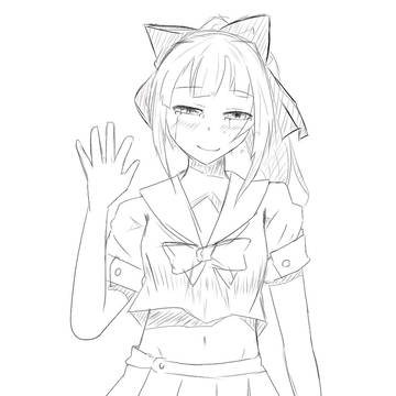 夕張線画練習
