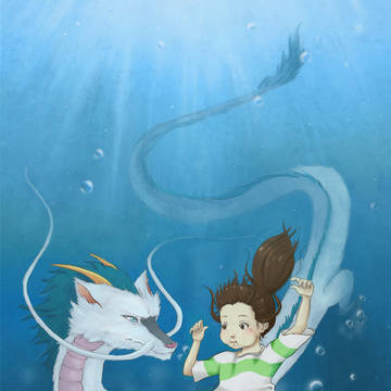 Haku and Chihiro