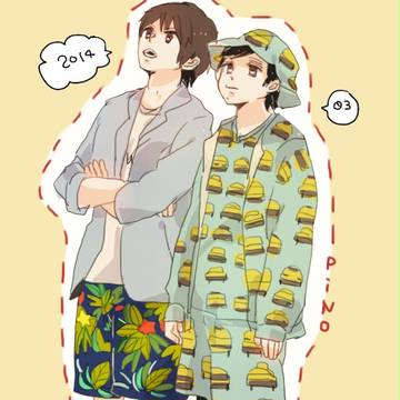 ハーフパンツコンビ