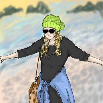 砂浜(画像模写れんしゅー)