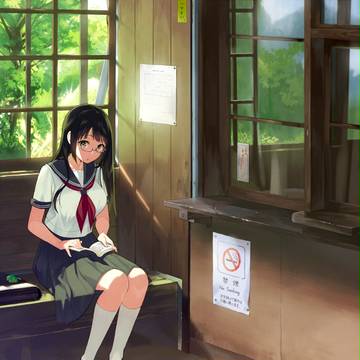 夏の駅舎