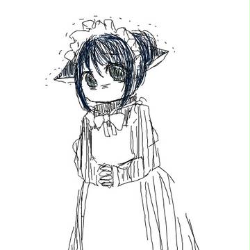 メイドつめ。