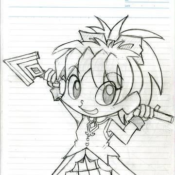 杏子落書き