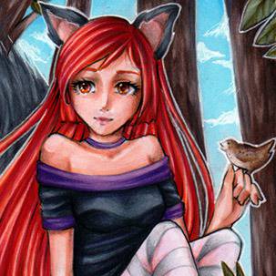 In the woods