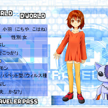 【無限旅行】東風谷小羽＆キルトモン【新キャラシート】