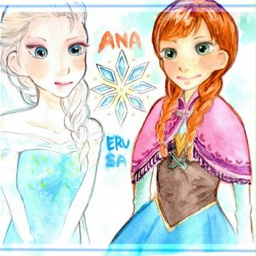 アナ姫とエルサ女王