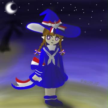 大海原と夜