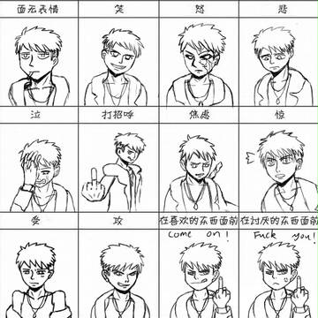 ダンテ表情（中国語）