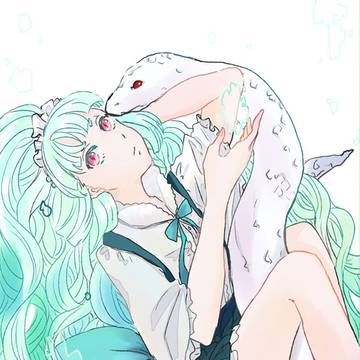 白蛇と少女