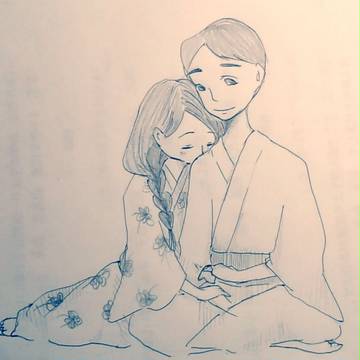 寄り添う（まえから）