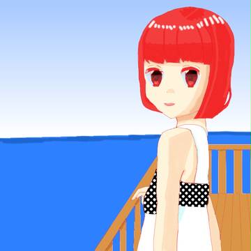 海と女の子