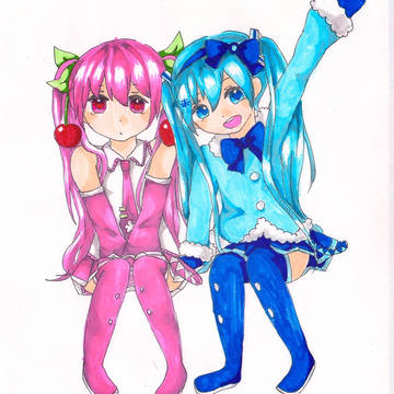 雪ミク＊桜ミク