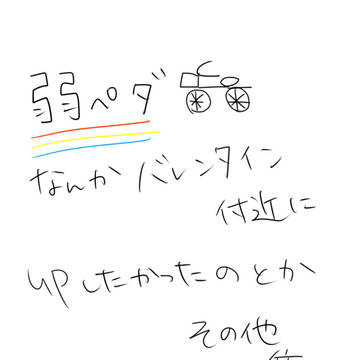 弱ペダいろいろ。