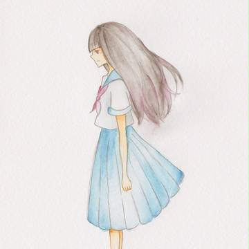 セーラー服と黒髪ロング