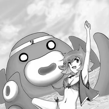大海!! 章魚!! 貓耳少女!!