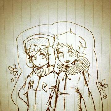 ケニーちゃん中心で落書き