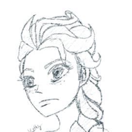 Sketch of Elsa