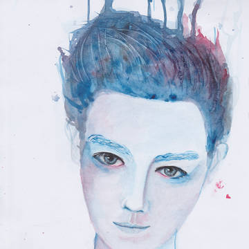 First drawing in watercolor