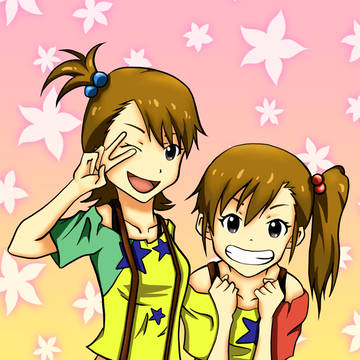 双子のアイドル♪