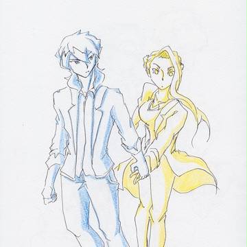 ダンウォ落書き　ジン美都メイン