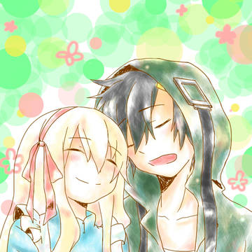 天使ふたりが寝てます(*´q｀)