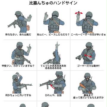 比嘉んちゅのハンドサイン