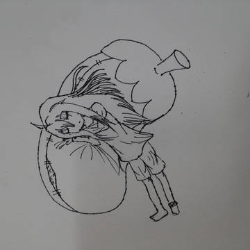 眠っている ちび がくぽさん