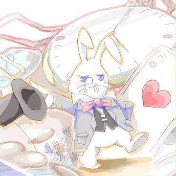 絵チャ20140406アリスのとこのうさぎ