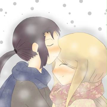 雪の降る日 輝二 と 泉