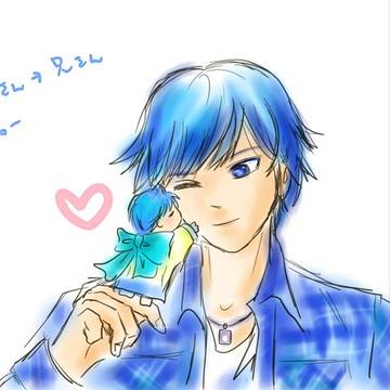 ついったリプでちゅーのやつ（KAITOさんとミクダヨーさん）