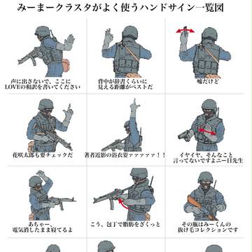 みーまークラスタがよく使うハンドサイン
