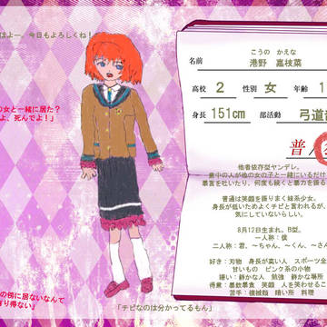 【愛狂学園】港野　嘉枝菜【生徒】
