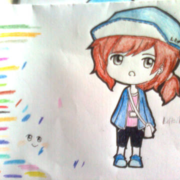 LR with crayons