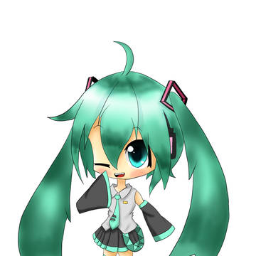 初音ミクを描いてみた