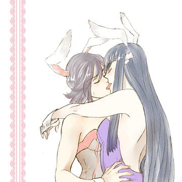 ふわふわな兎ちゃんだ