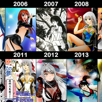 絵師10年進化録