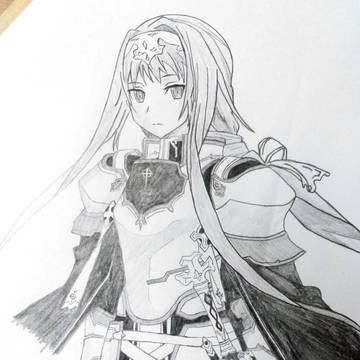 SAO-AnySketch APPを使って直接描いた！