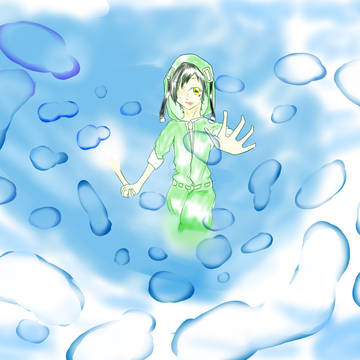 手を繋いで。