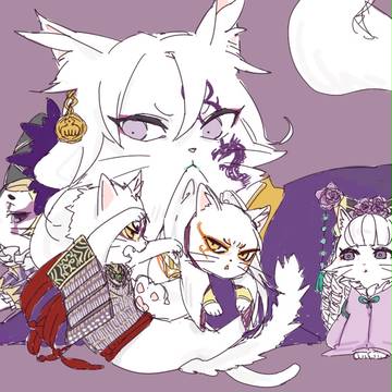 大戦武将猫化落書き詰め