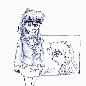 犬夜叉をコナンのように描きました。
