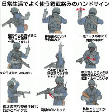日常生活でよく使う鎧武絡みのハンドサイン