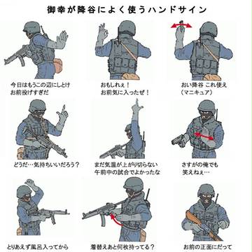 御幸が降谷によく使うハンドサイン