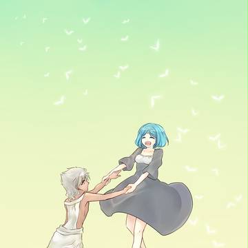 手を繋いで歩く